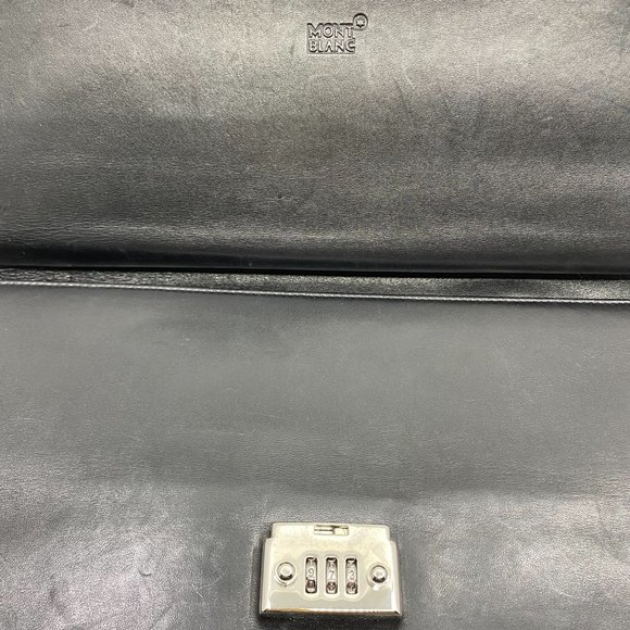 Montblanc Meisterstück Briefcase with Pen Case 198761  MONT BLANC Leather Briefcase